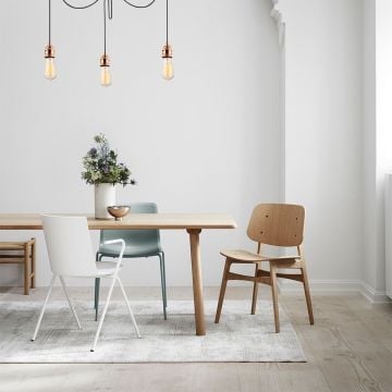 Opviq Kroonluchter | Metalen Behuizing | In Hoogte Verstelbaar | Koperen Afwerking