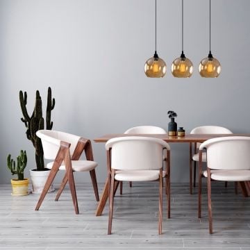 Hanglamp Opviq - glas - amber