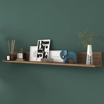 Locelso Wandplank | Notelaar | 135cm | Gemelamineerd