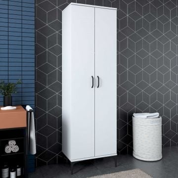 Multifunctionele kast Woody Fashion | 60 x 40 x 199 cm | Wit