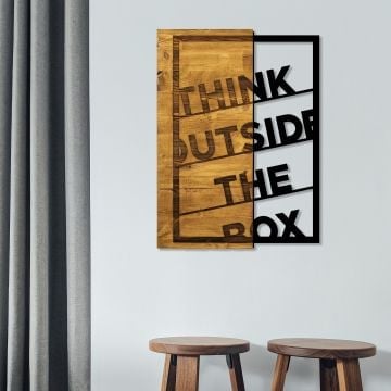 Skyler Houten Wandaccessoire | 50% Hout/Metaal | 42x58 cm
