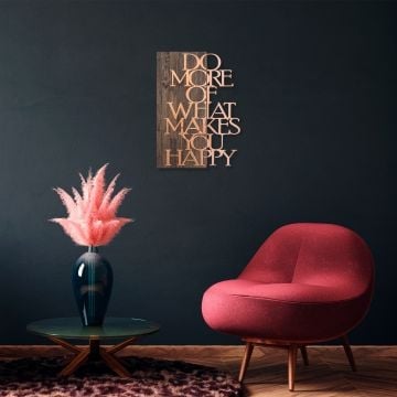Skyler Houten Wandaccessoire | Walnoot Koper