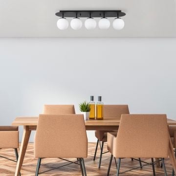 Fulgor kroonluchter | Metalen kap | 90x23x25cm