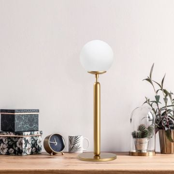Fulgor Tafellamp | Diameter: 18 cm | Metalen Behuizing | Vintage