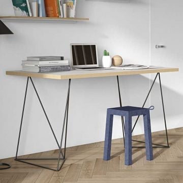 Bureau Flo - wit/zwarte pootjes