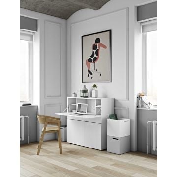 Bureau/opbergkast Fox 110cm - wit