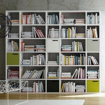 Boekenkast Pombal 30 vakken - wit