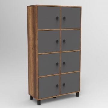 Locelso multifunctionele kast | 18 mm dik | Notelaar Antraciet