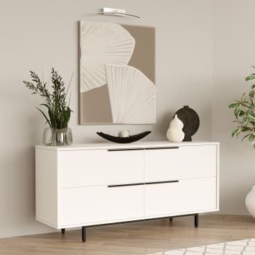 Dressoir Woody Fashion | 160 x 45 x 74 cm | Wit