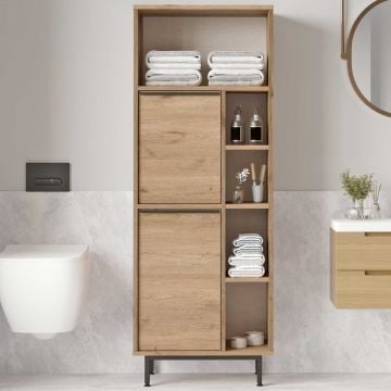 Badkamerkast Woody Fashion | 160 x 36 x 45 cm | Walnootdesign