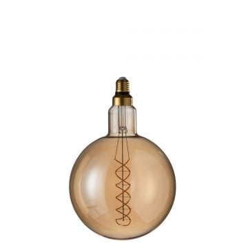 Ledlamp amber g200 double spiral e27
