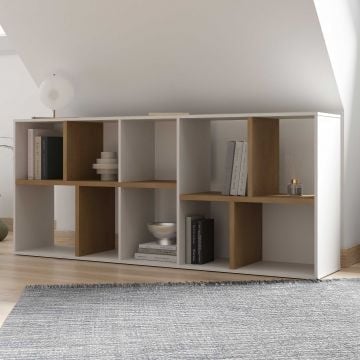 Boekenrek Access | 77,9 x 36 x 182,8 cm | Wit