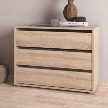 Ladekast Blokty - 80x40x58cm - 3 lades - eikdecor