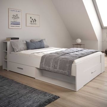 Bed Polly 140 x 190 cm-mat wit