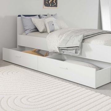 Set opberglades Reverso - 47x99x22cm - wit