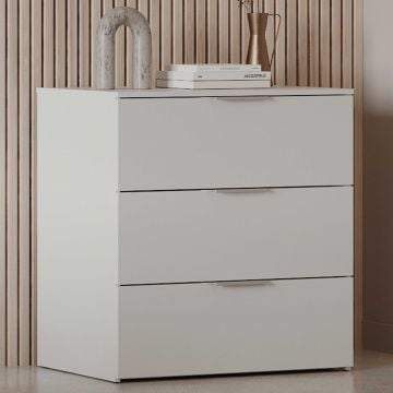 Ladekast Micheline - 80x41x81cm - 3 lades - wit