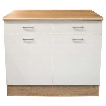 Onderkast keuken Andy | 100 x 60 x 90 cm | Oak White-design