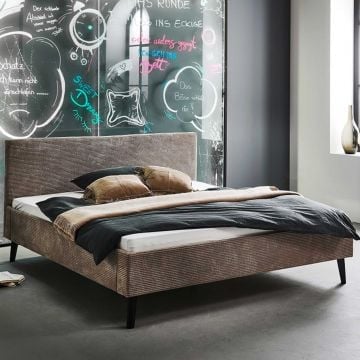 Tweepersoonsbed Avola | 180 x 200 cm | Taupekleurig design