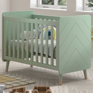 Babybed Billy - 124x68x94 cm - Olijfgroen 