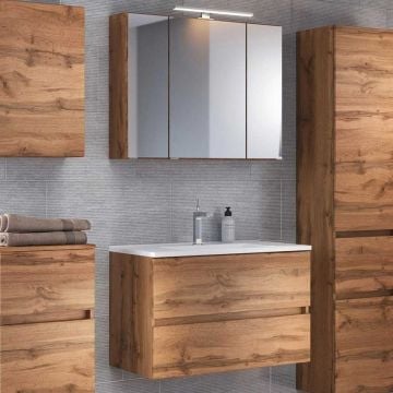 Wastafelmeubelset Brama 100cm - wotan eik