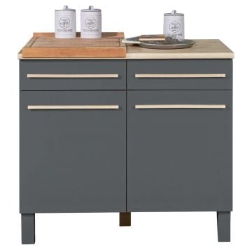 Keukenkast Bilberry | 100 x 60 x 90 cm | Grijs