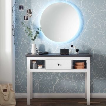 Make-uptafel Enid 114cm 1 lade - wit