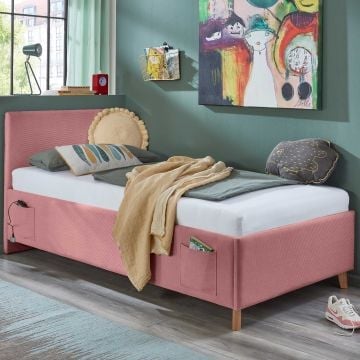 Kofferbed Cool | 140 x 200 cm | Roze design