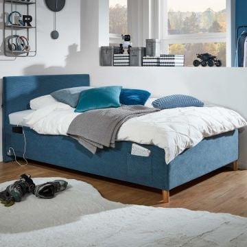 Kofferbed Cool | 140 x 200 cm | Blauw design