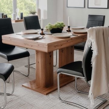Uitschuifbare eettafel Heidelberg 140/220 - artisan eik