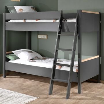 Stapelbed London 90x200 - antraciet