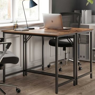 Computertafeltje Pasadena | 100 x 50 x 75 cm | Roestbruin