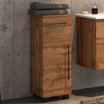 Badkamerkastje Dusan 30 cm met 1 deur & 1 lade - wotan eikdecor