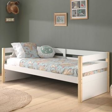 Kajuitbed Maggie 90 x 200 dennenhout - wit
