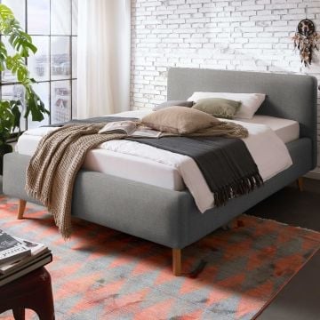 Kofferbed Nielsen | Inclusief lattenbodem | 140 x 200 cm | Grijs