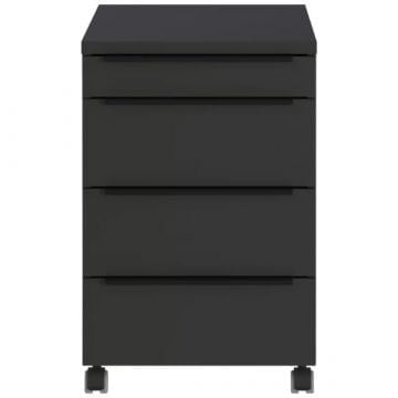 Ladekast met wielen Hermoso | 42 x 60 x 63 cm | Antraciet