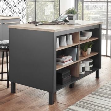 Bartafel Bilberry | 138 x 75 x 85 cm | Antraciet