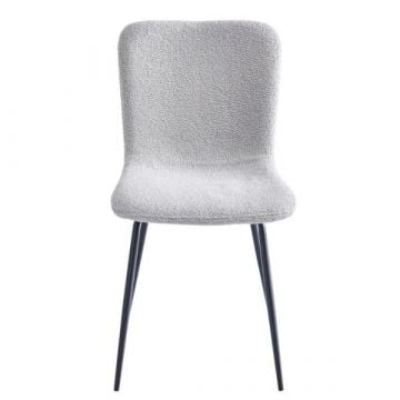 Stoel Teddy | 57 x 44 x 85 cm | Lichtgrijs