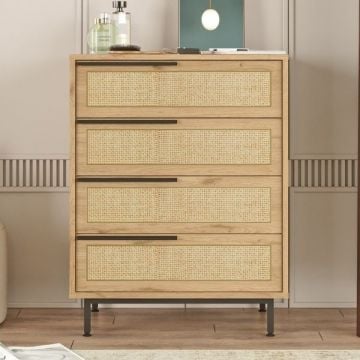 Commode Woody Fashion | 75 x 45 x 95 cm | Walnut Oak-design
