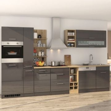 Kitchenette Milan | Toestellen niet inbegrepen | Grafietgrijs