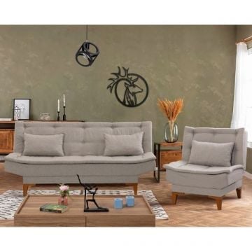 Zetelset Del Sofa | Tweezitbank en relaxfauteuil | Beige