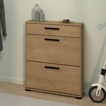 Schoenenkast Izzy | 80,8 x 24,4 x 101,8 cm | Bruin