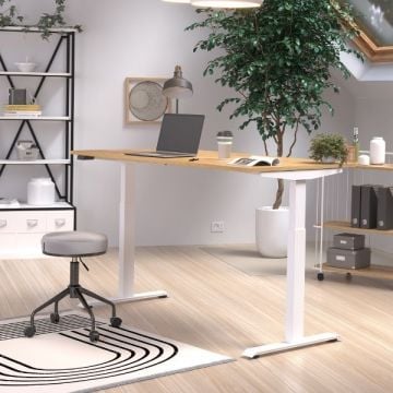 Zit-stabureau Hermoso | 160 x 80 x 120 cm | Elektrisch verstelbaar | Navarra Oak-design