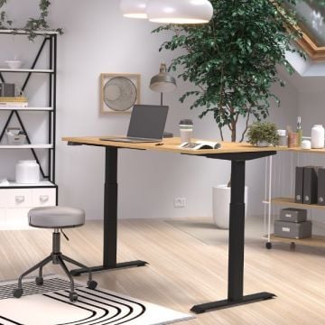 Zit-stabureau Hermoso | 120 x 80 x 120 cm | Elektrisch verstelbaar | Navarra Oak-design