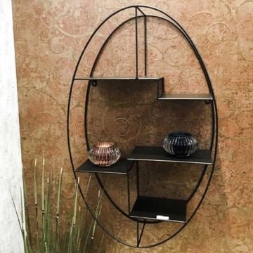 Wandrek | 44 x 16 x 71 cm | Zwart