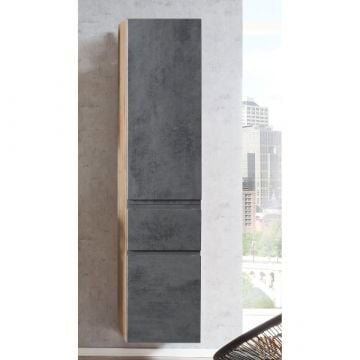 Kolomkast Varese | 40 x 35 x 180 cm | Betonkleurig design