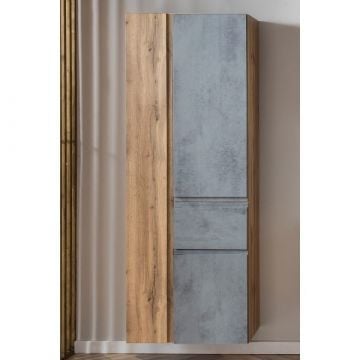 Kolomkast Varese | 65 x 35 x 180 cm | Grijs