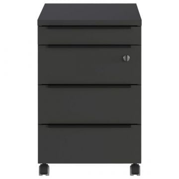 Ladekast met wielen Hermoso | 42 x 60 x 63 cm | Antraciet