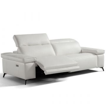 Tweezitzetel Selke | 114 x 190 x 80 cm | Elektrisch verstelbaar | Wit