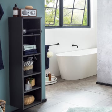 Open kast Karan 30x35x130cm - antraciet