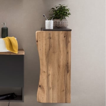 Badkamerkast Karan 37cm 1 deur - eik/antraciet